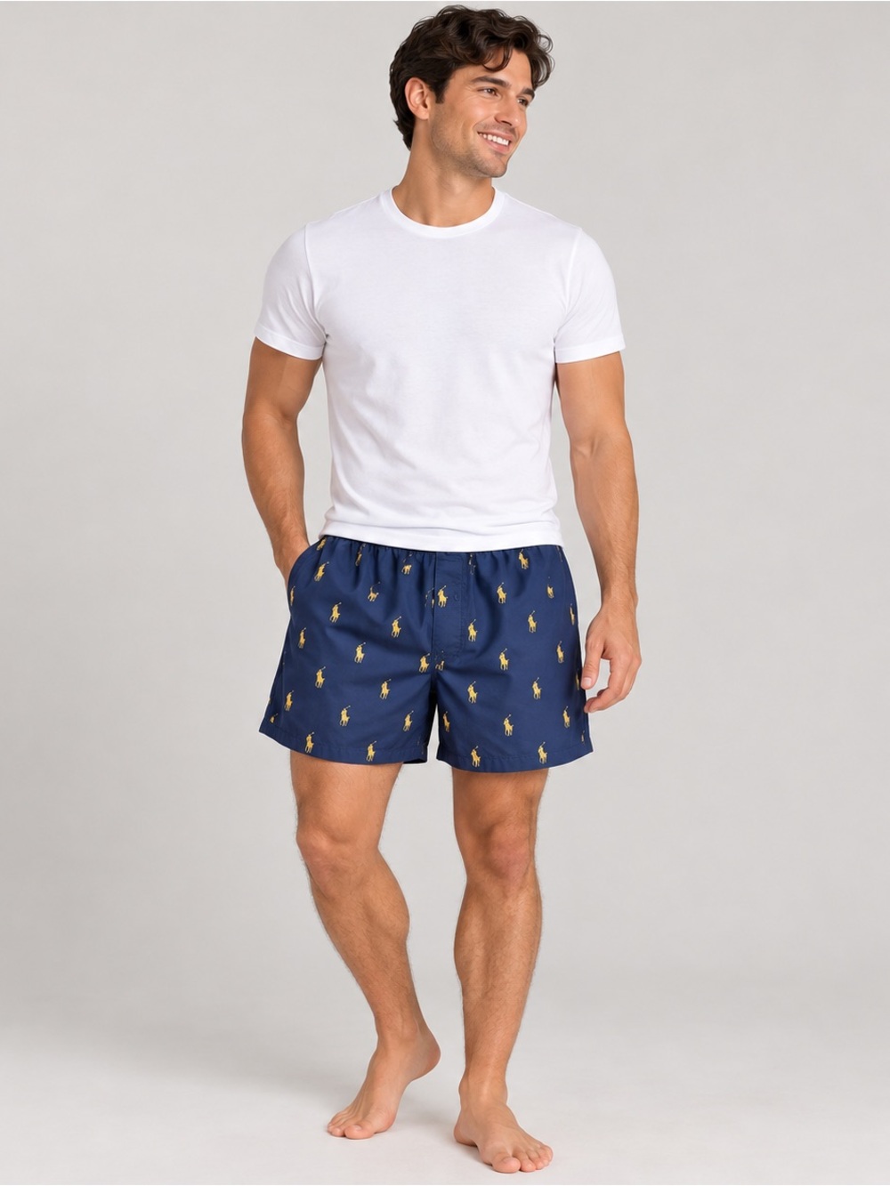Polo Ralph Lauren Men’s Navy Allover Pony Classic Fit Boxers 2XL NWOT